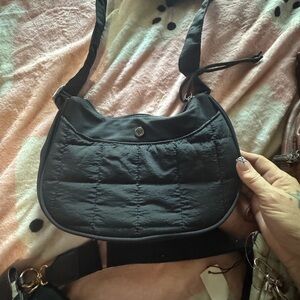 Black Quilted Shoulder Bag